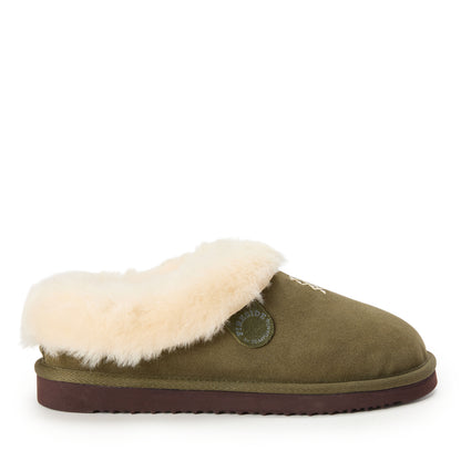 Women's Fireside by Dearfoams Adelaide Genuine Shearling Clog Slipper - Water Resistant - US 7296