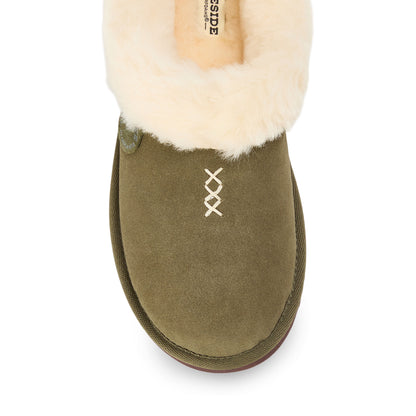 Women's Fireside by Dearfoams Adelaide Genuine Shearling Clog Slipper - Water Resistant - US 7296