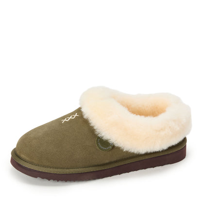 Women's Fireside by Dearfoams Adelaide Genuine Shearling Clog Slipper - Water Resistant - US 7296