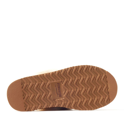Women's Fireside by Dearfoams Melton Genuine Shearling Platform Scuff - US 2758