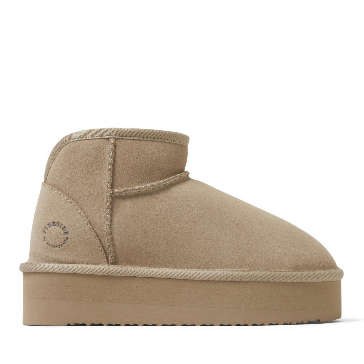Women's Fireside by Dearfoams Kingston Genuine Shearling Platform Bootie - US 2280