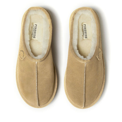 Women's Fireside by Dearfoams Queenstown Platform Genuine Shearling Clog - US 3361