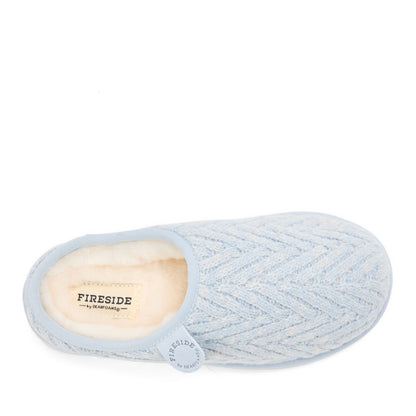 Women's Fireside by Dearfoams Greta Knit Shearling - US 9944