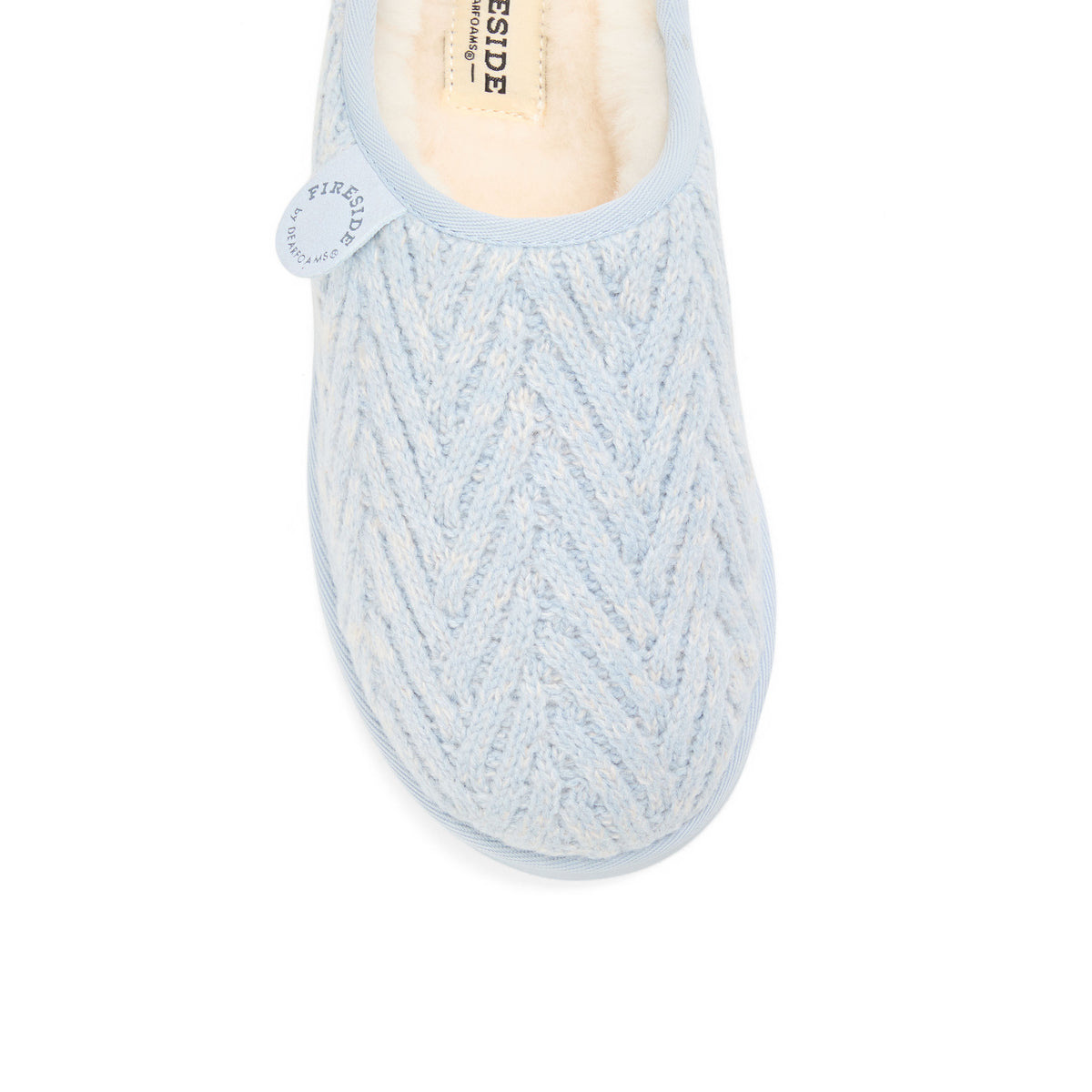 Women's Fireside by Dearfoams Greta Knit Shearling - US 9944