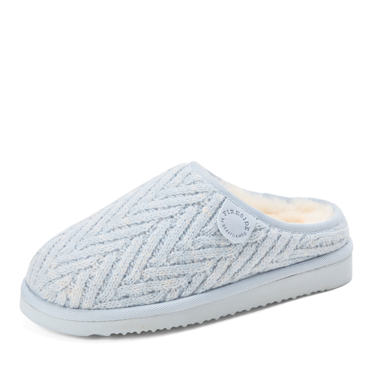 Women's Fireside by Dearfoams Greta Knit Shearling - US 9944
