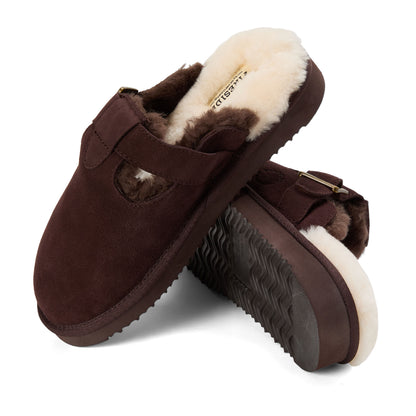 Women's Fireside by Dearfoams Maitland Genuine Shearling Scuff - US 9251