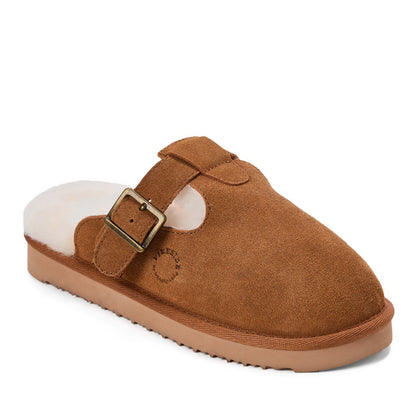 Women's Fireside by Dearfoams Maitland Genuine Shearling Scuff - US 7270
