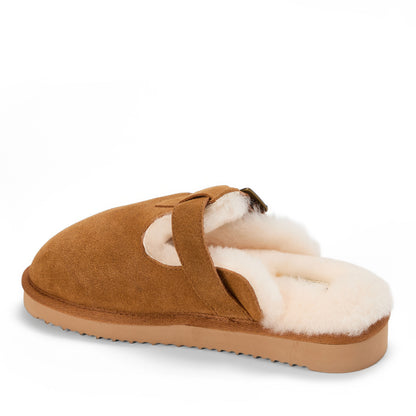 Women's Fireside by Dearfoams Maitland Genuine Shearling Scuff - US 7270
