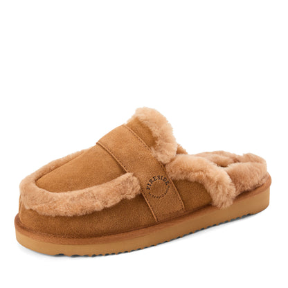 Women's Fireside by Dearfoams Richmond Genuine Shearling Scuff - US 9499