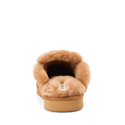 Women's Fireside by Dearfoams Richmond Genuine Shearling Scuff - US 9499