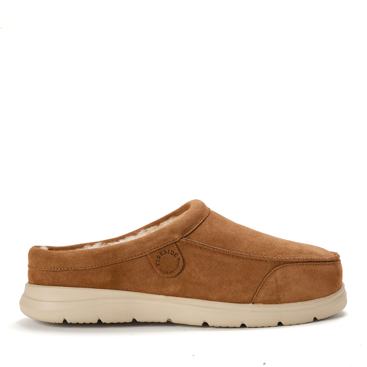 Men's Fireside by Dearfoams Lithgow Genuine Shearling Clog - US 0363