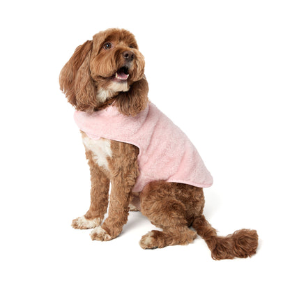 Plush Dog Jacket in Pink - US 1448