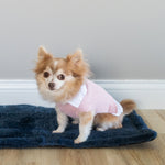 Pink Chenille and Chambray Dog Jacket - US 5591